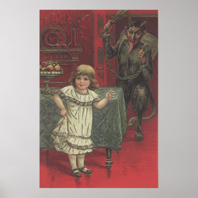 Póster Interruptor de Sala Comedor de la Chica Krampus Ro (Frente)