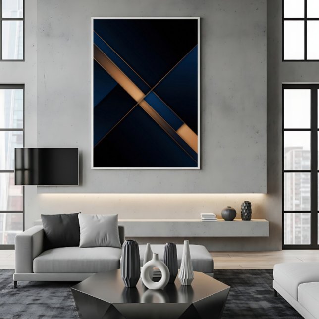 Póster Intersección Dorada Moderna (Subido por el creador)