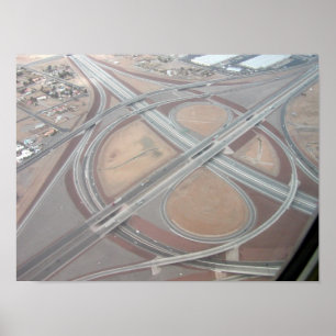 Póster Interstate 15 & 215 Freeway Loop Las Vegas