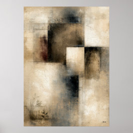 Póster Intervalos Silenciosos | Abstracción Arquitectónic