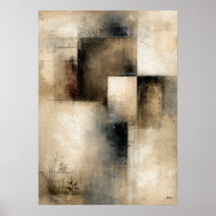 Póster Intervalos Silenciosos Abstracción Arquitectónic