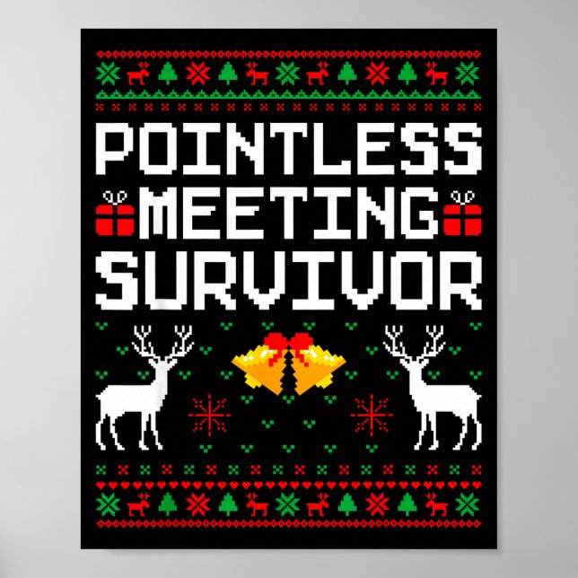 Póster Intless Meeting Survivor Ugly Christmas Sweater Of (Frente)