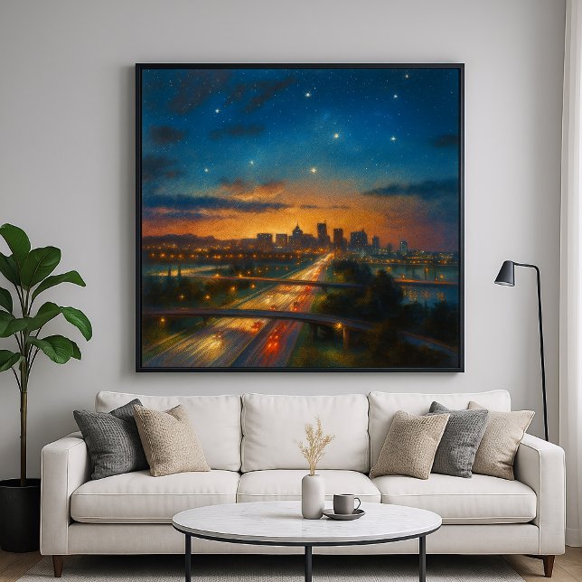 Póster Into The City - Pastel Painting Style Cityscape (Subido por el creador)