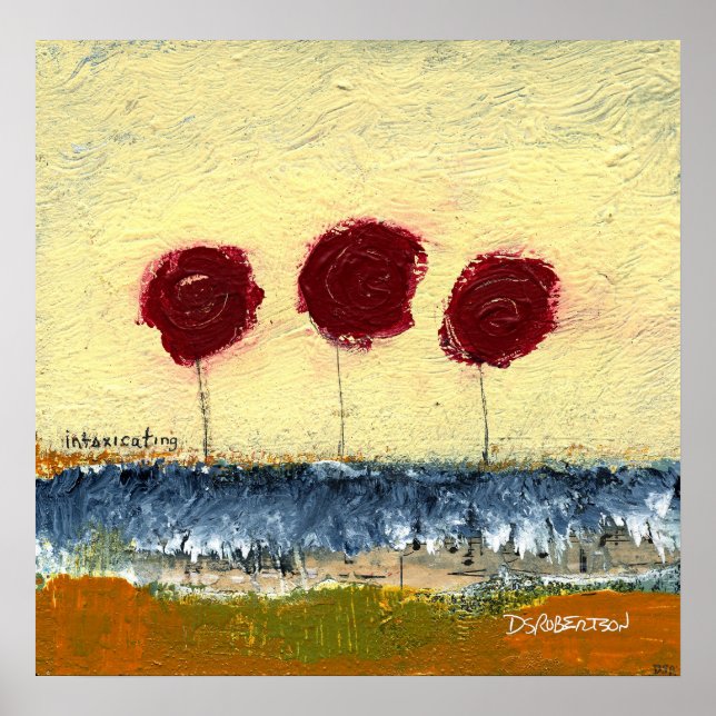 Póster Intoxicante paisaje floral de Dan Robertson (Frente)