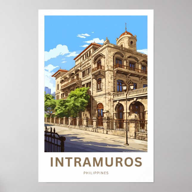 Póster Intramuros Filipinas (Frente)