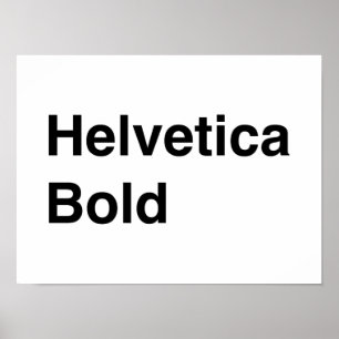 Póster Intrépido Helvética