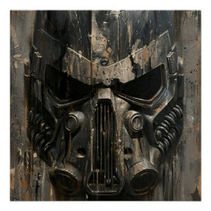 Póster Intricate ornate helmet, a masterpiece of medieval