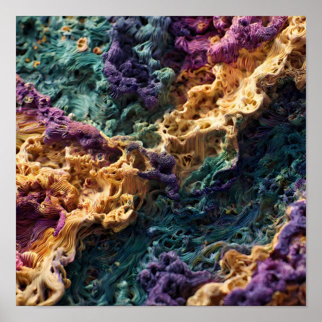 Póster Intricate Seamless Detail: Micro-Graphic Density (Frente)