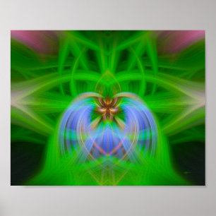 Póster Intrincación verde