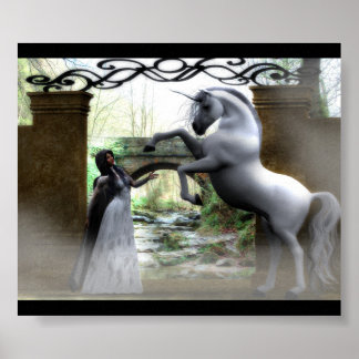 Póster Introduzca el reino de la Unicornio