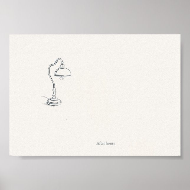 Póster Introvert Minimalist Home Office Poster (Frente)