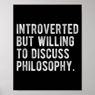 Póster Introvertido Pero Dispuesto A Discutir El Funn Fil