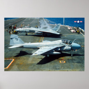 Póster INTRUIDOR A-6E y TOMCAT F-14