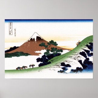 Póster Inume Pass Koshu Hokusai Bella Artes japonés