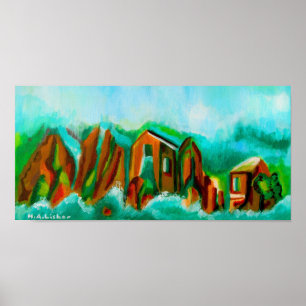 Póster Inundación alpina