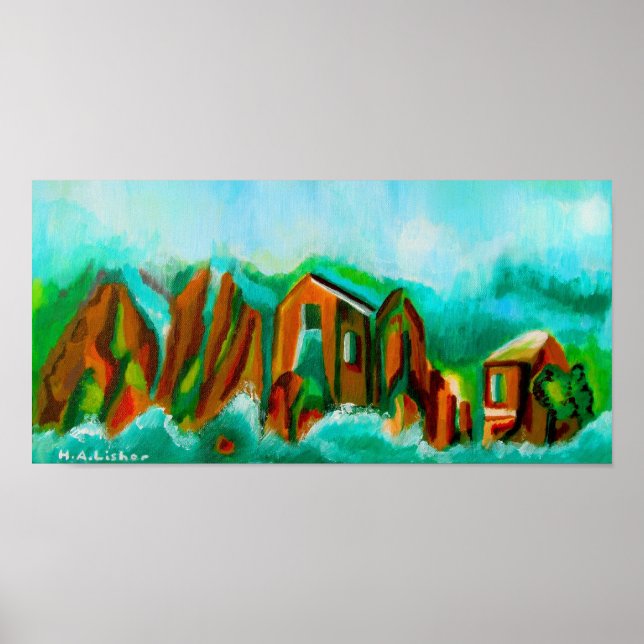 Póster Inundación alpina (Frente)