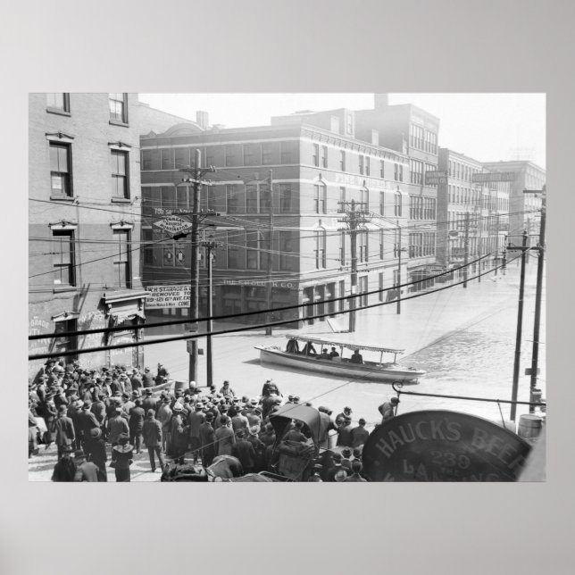 Póster Inundación en Cincinnati: 1910 (Frente)