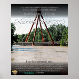 Póster Inundación en Columbus Indiana de Poster en 2008