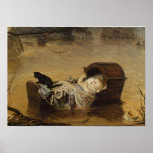 Póster Inundación por John Everett Millais
