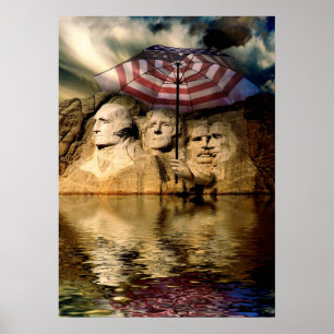 Póster Inundación Rushmore