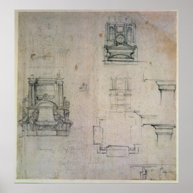 Póster Inv. 1859 6-25-545. R. Diseños para tumbas (Frente)