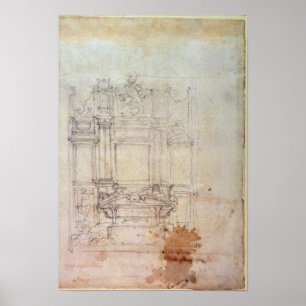 Póster Inv. L859 6-25-823. R. Design for a tomb