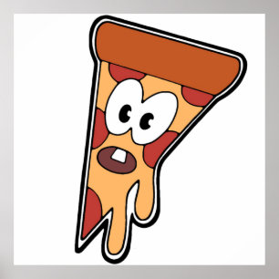 Póster Invader Zim Pizza Decal
