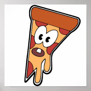 Póster Invader Zim Pizza Decal
