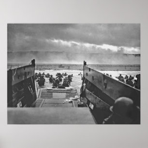 Póster Invasión de la playa de Normandía en 1944