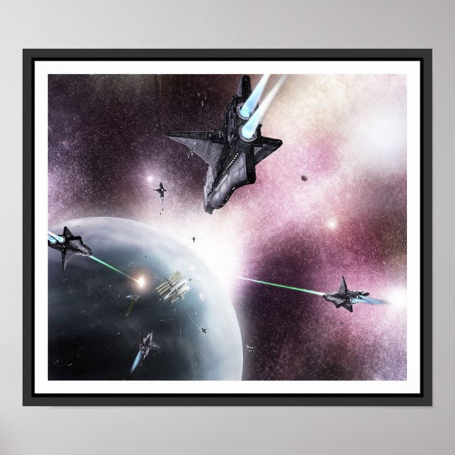 Póster Invasión espacial (Frente)