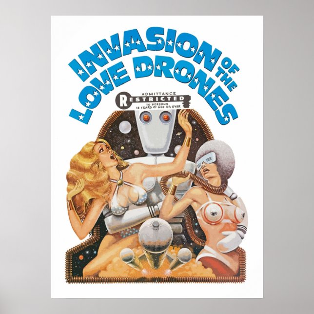 Póster Invasion of the Love Drones (Frente)