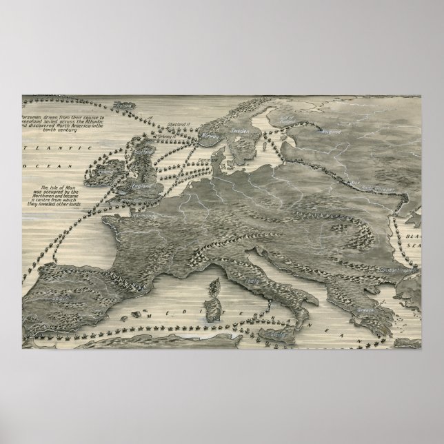 Póster Invasiones nórdicas (Frente)