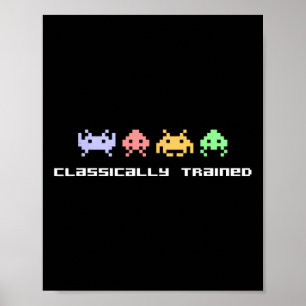 Póster Invasores alienígenas entrenados con clics de vide