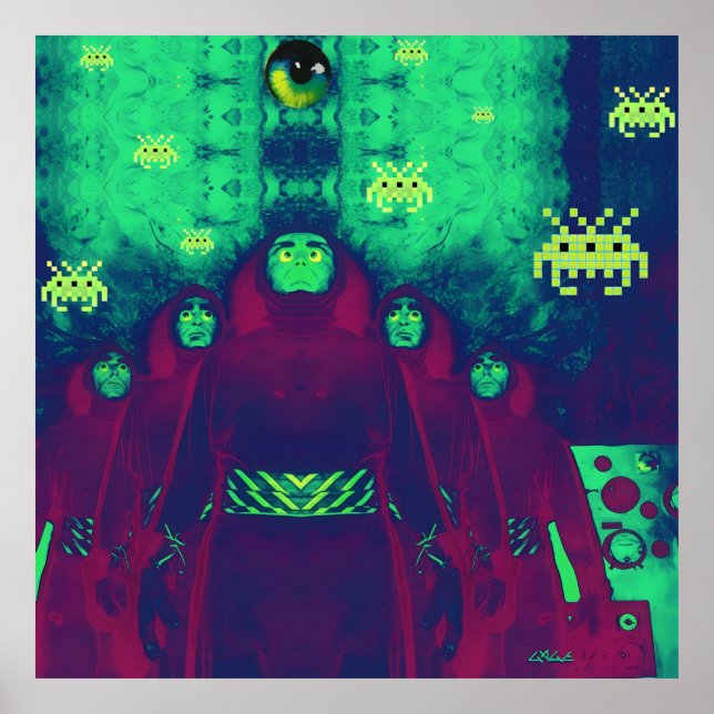 Póster Invasores asesinos desde el espacio ultraterrestre (Frente)