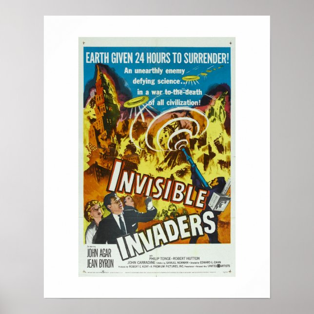 Póster Invasores invisibles (Frente)
