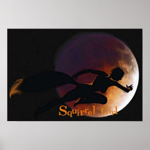 Póster Invencible Chica de ardilla