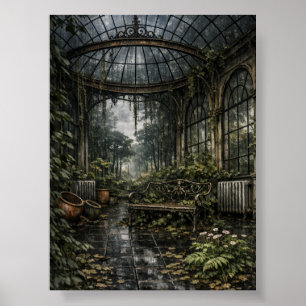 Póster Invernadero Orangery Beautiful Decay