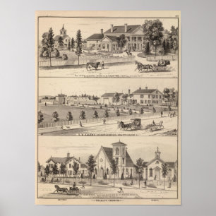 Póster invernaderos y escuela