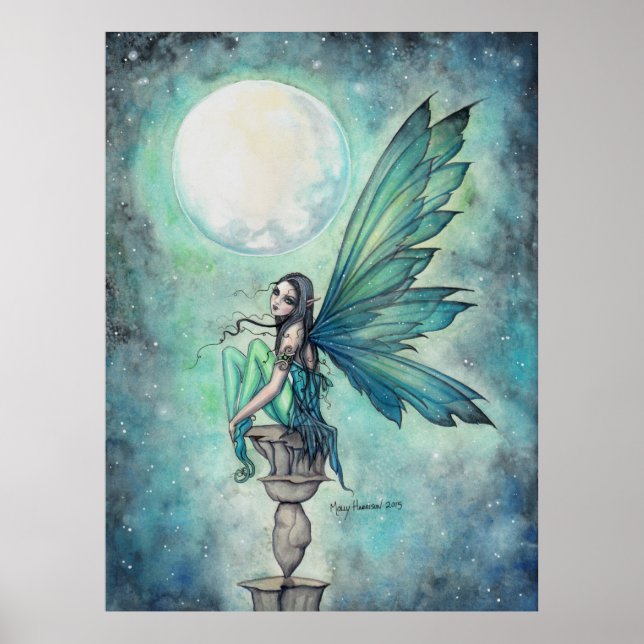 Póster Invernal Dream Fantasy Art acuarela Acrílico (Frente)
