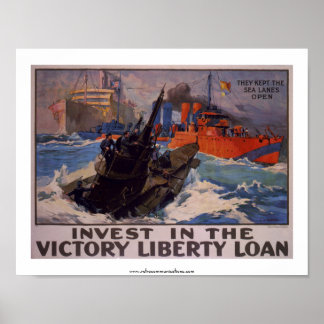 Póster Invertir en el préstamo para la victoria