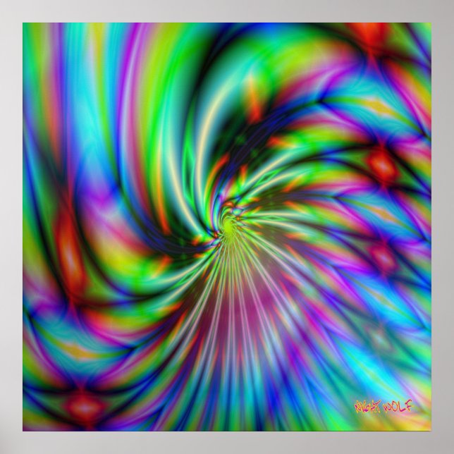 Póster Invertir fractal 4 (Frente)