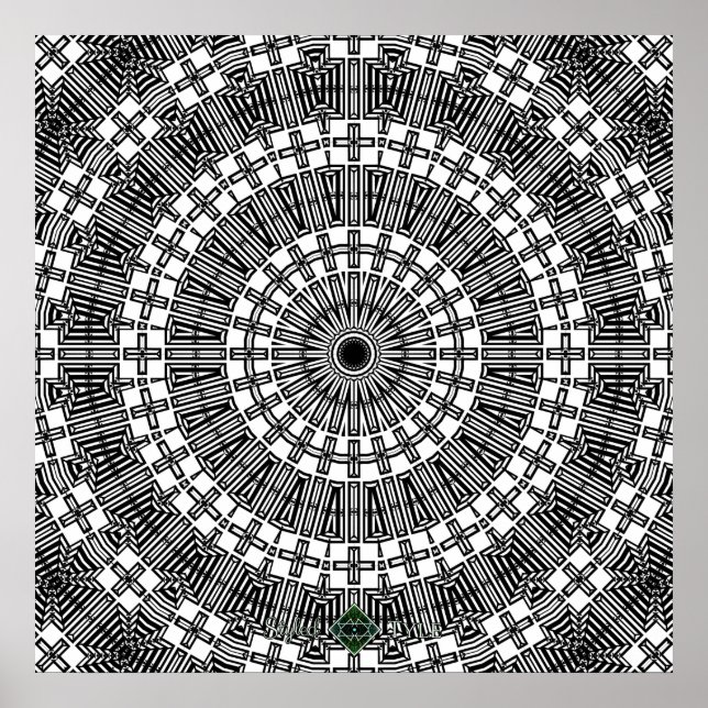 Póster Invertir Mandala Reflectante (Frente)
