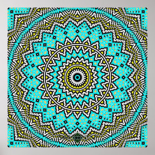 Póster Invertir Mosaico Mandala 2
