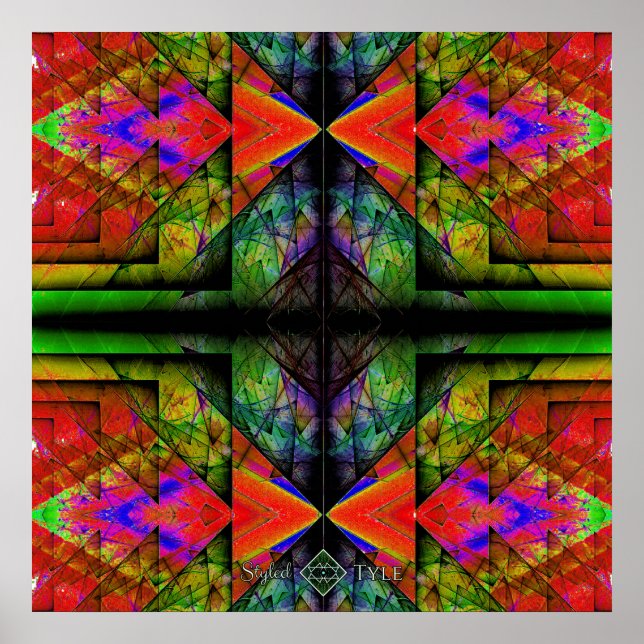 Póster Invertir Prisma Triangular 2 (Frente)