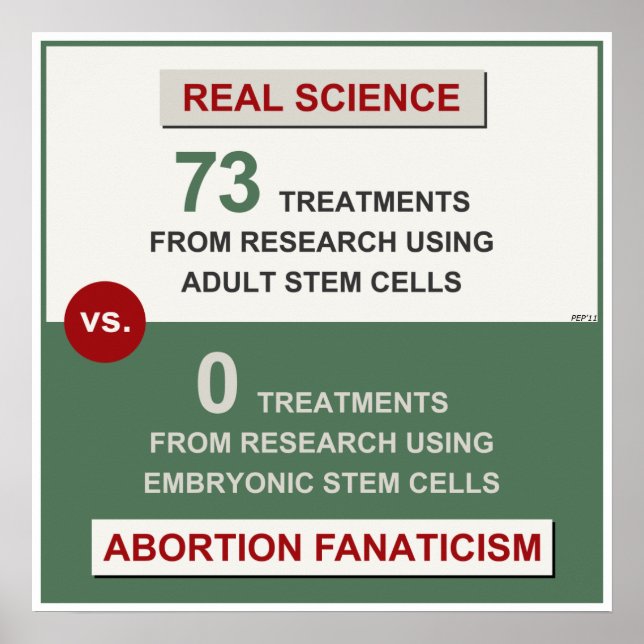 Póster Investigación de células troncales de adultos (Frente)