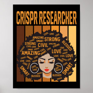 Póster Investigador de Crispr Poderoso Mes de la Historia