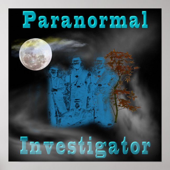 Póster investigador paranormal (Frente)
