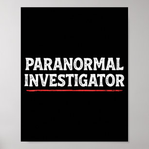 Póster Investigador Paranormal Cazador de Fantasmas Diver