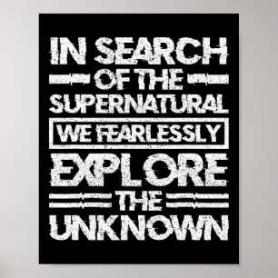 Póster Investigador Paranormal En Busca Del Supernatu