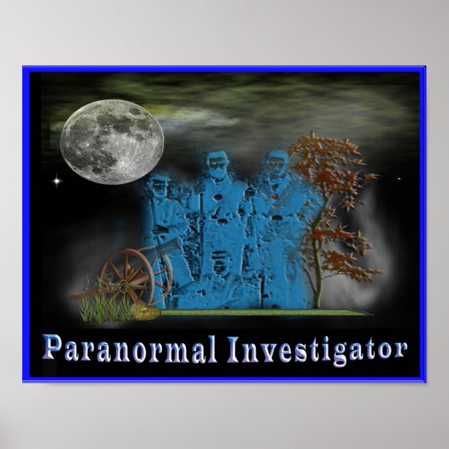 Póster investigador paranormal poster (Frente)